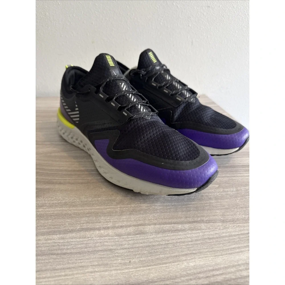 Nike Odyssey React Shield 2 Size 13 Black/Voltage Purple BQ1671-002